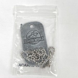 Jurassic World Cinemark XD Movie Premiere Dog Tag Necklace Bottle Opener 2015